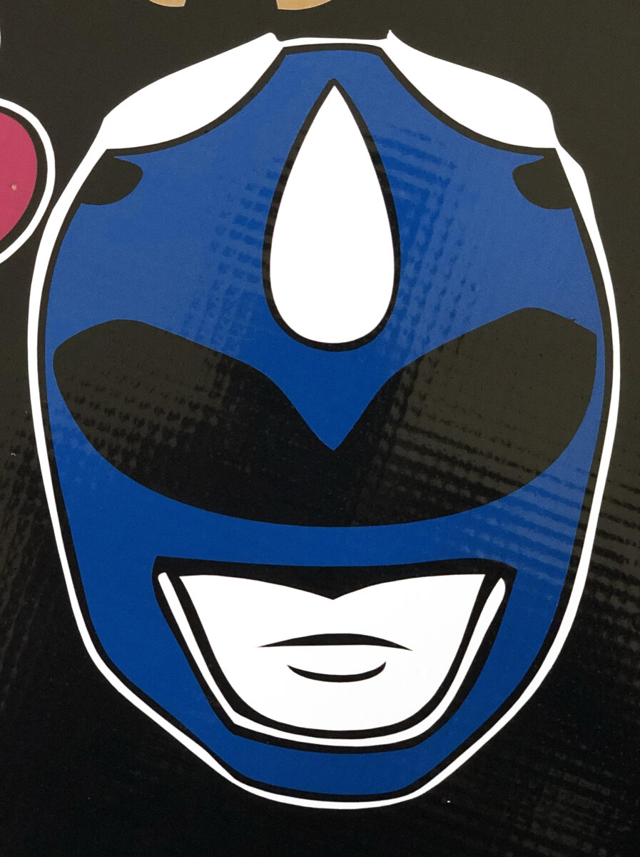 Power Rangers Blue Power Ranger Helmet Vinyl Bitchen Stickerz