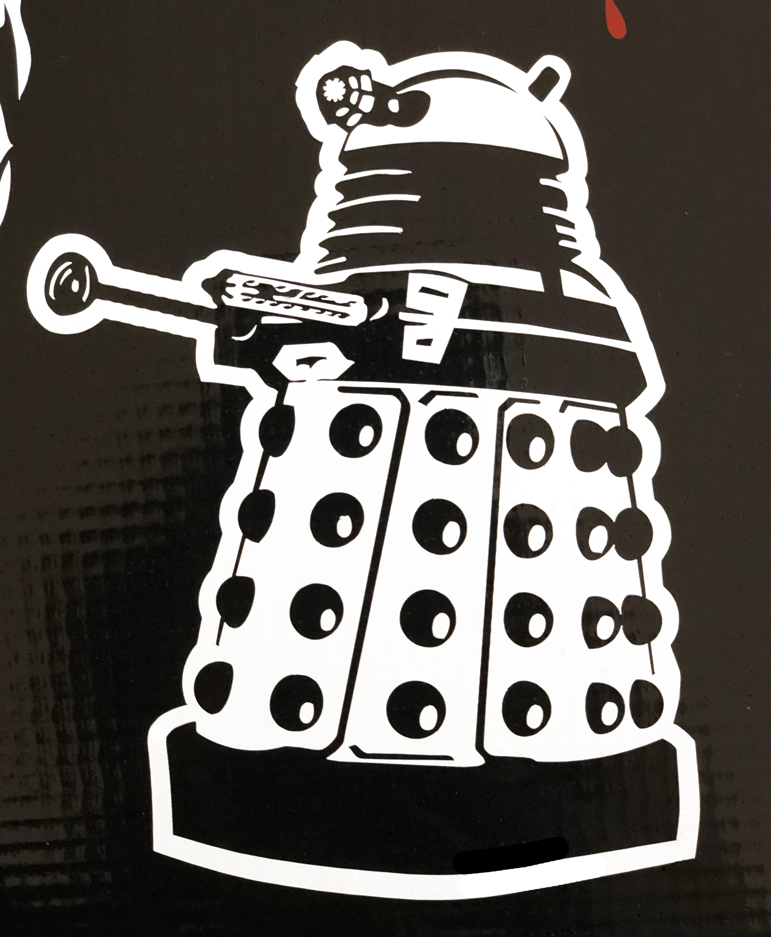 Dr Who Dalek Wall Art Sticker 55x34cm 22x14inch Cut Vinyl Decal Choice 9 Colours 